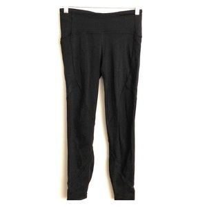 Lululemon Leggings with mesh cut out and pockets